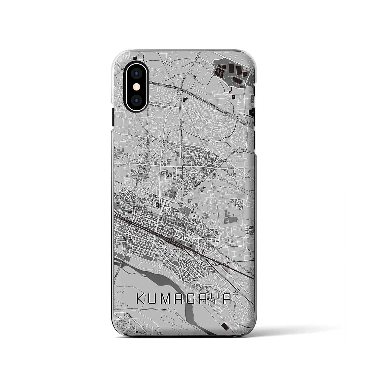 【熊谷(埼玉県)】地図柄iPhoneケース(クリアタイプ)