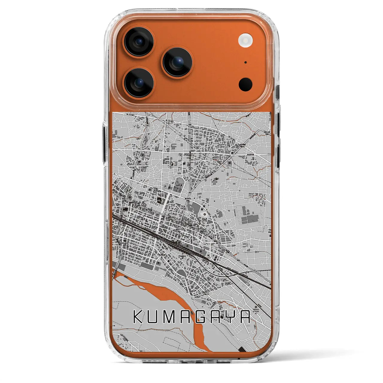 【熊谷(埼玉県)】地図柄iPhoneケース(MagSafeタイプ)
