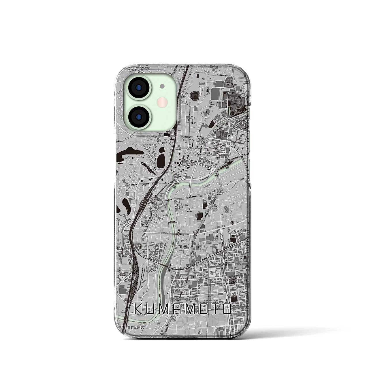 【熊本(熊本県)】地図柄iPhoneケース(クリアタイプ)