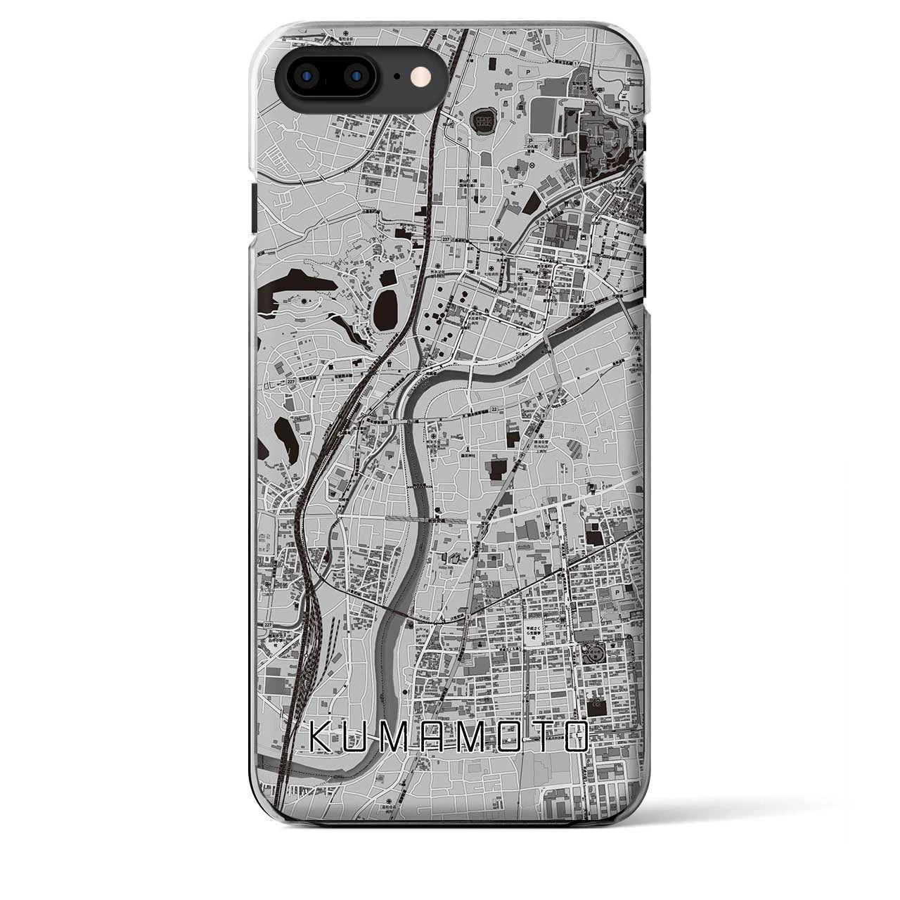 【熊本(熊本県)】地図柄iPhoneケース(クリアタイプ)