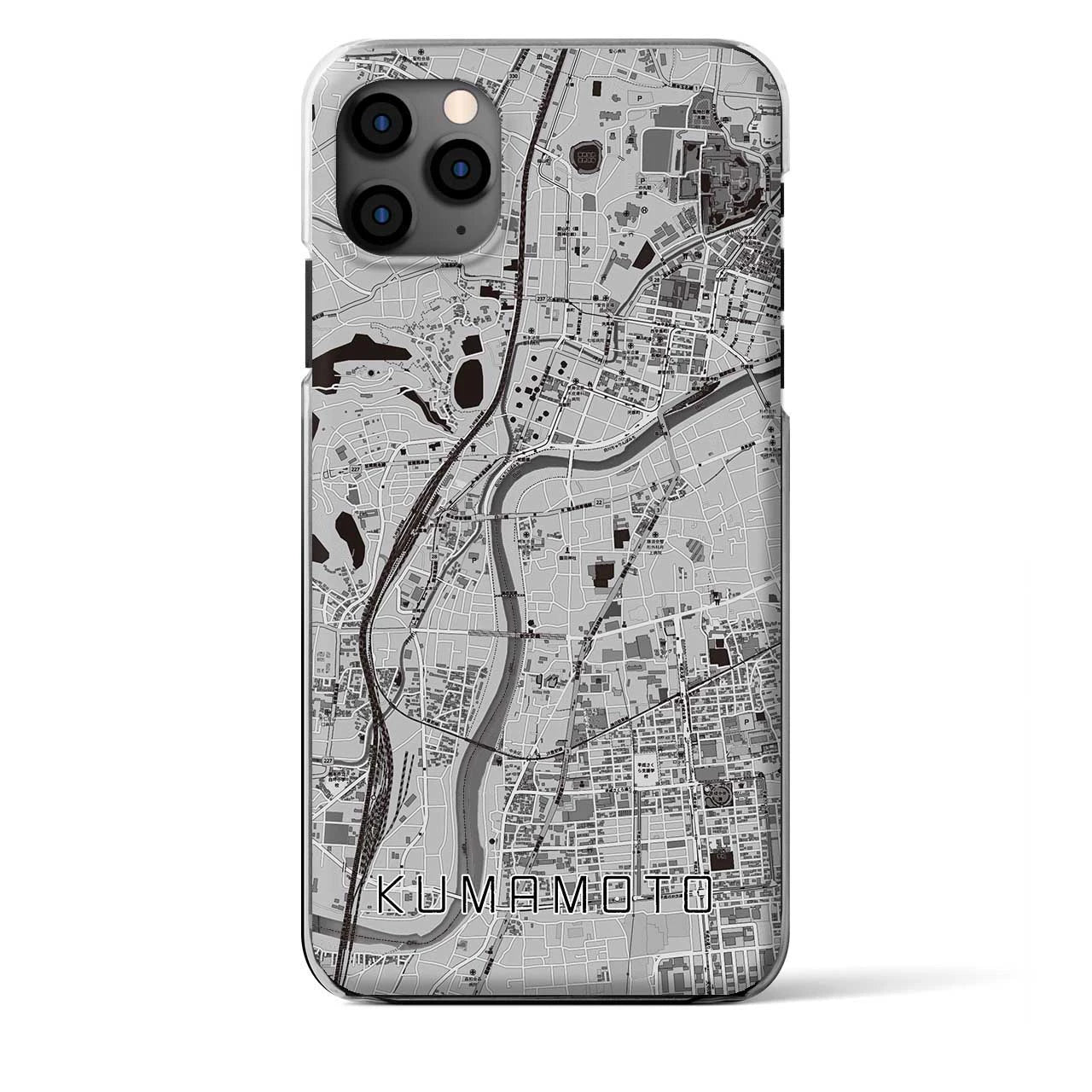 【熊本(熊本県)】地図柄iPhoneケース(クリアタイプ)