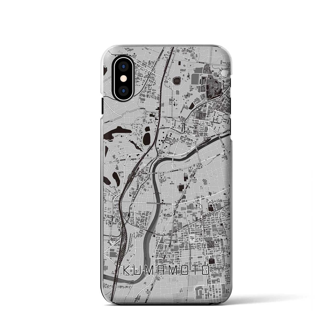 【熊本(熊本県)】地図柄iPhoneケース(クリアタイプ)