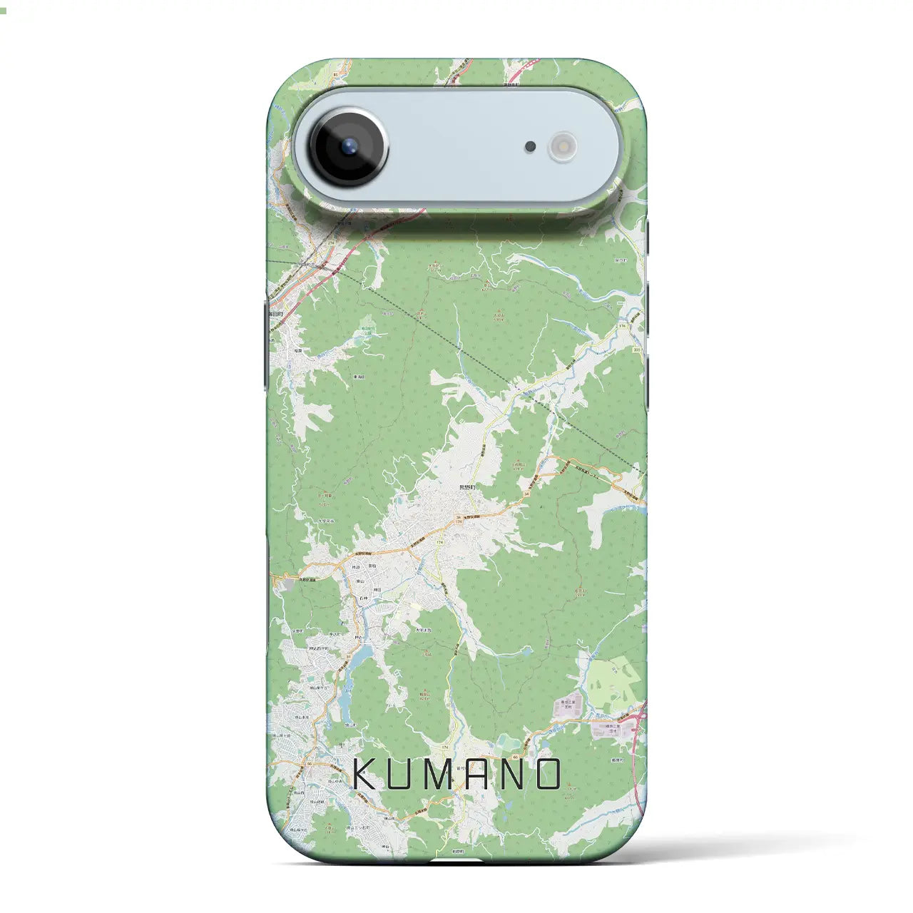 【熊野(広島県)】地図柄iPhoneケース(バックカバータイプ)