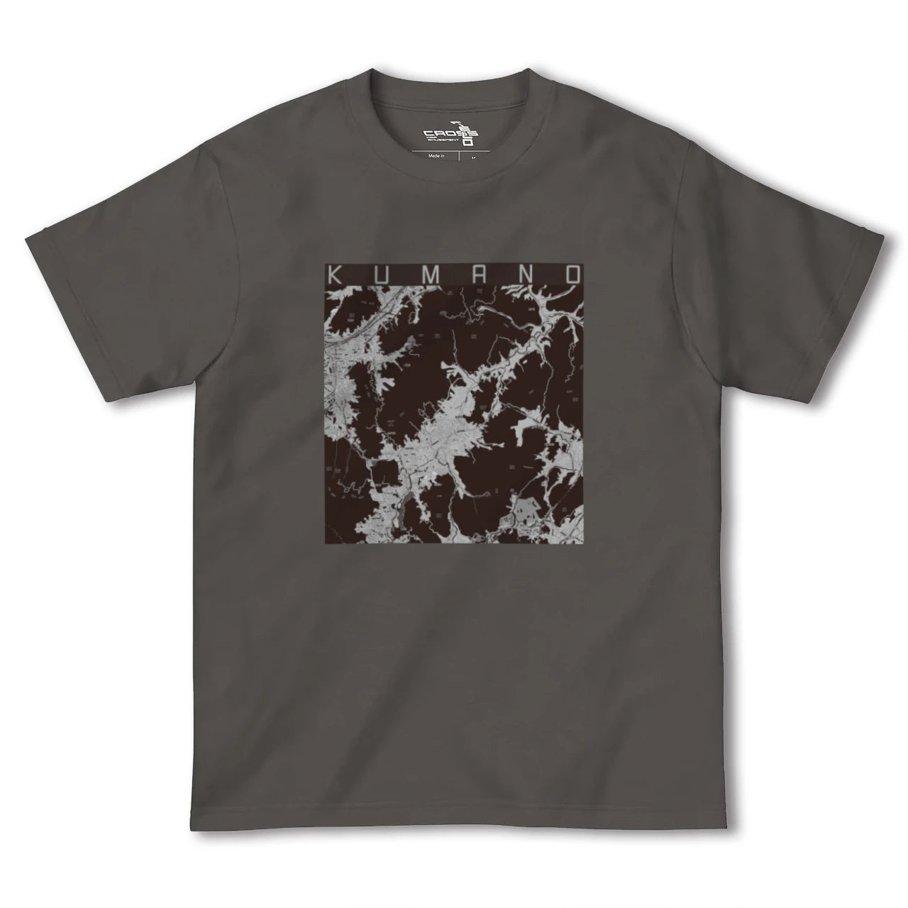 【熊野(広島県)(広島県)】地図柄ヘビーウェイトTシャツ