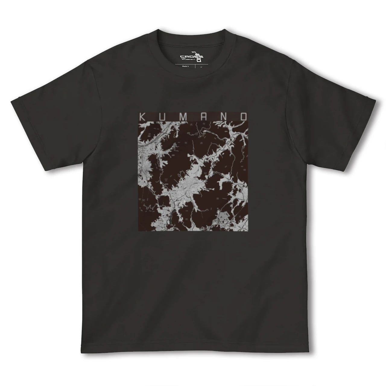 【熊野(広島県)(広島県)】地図柄ヘビーウェイトTシャツ