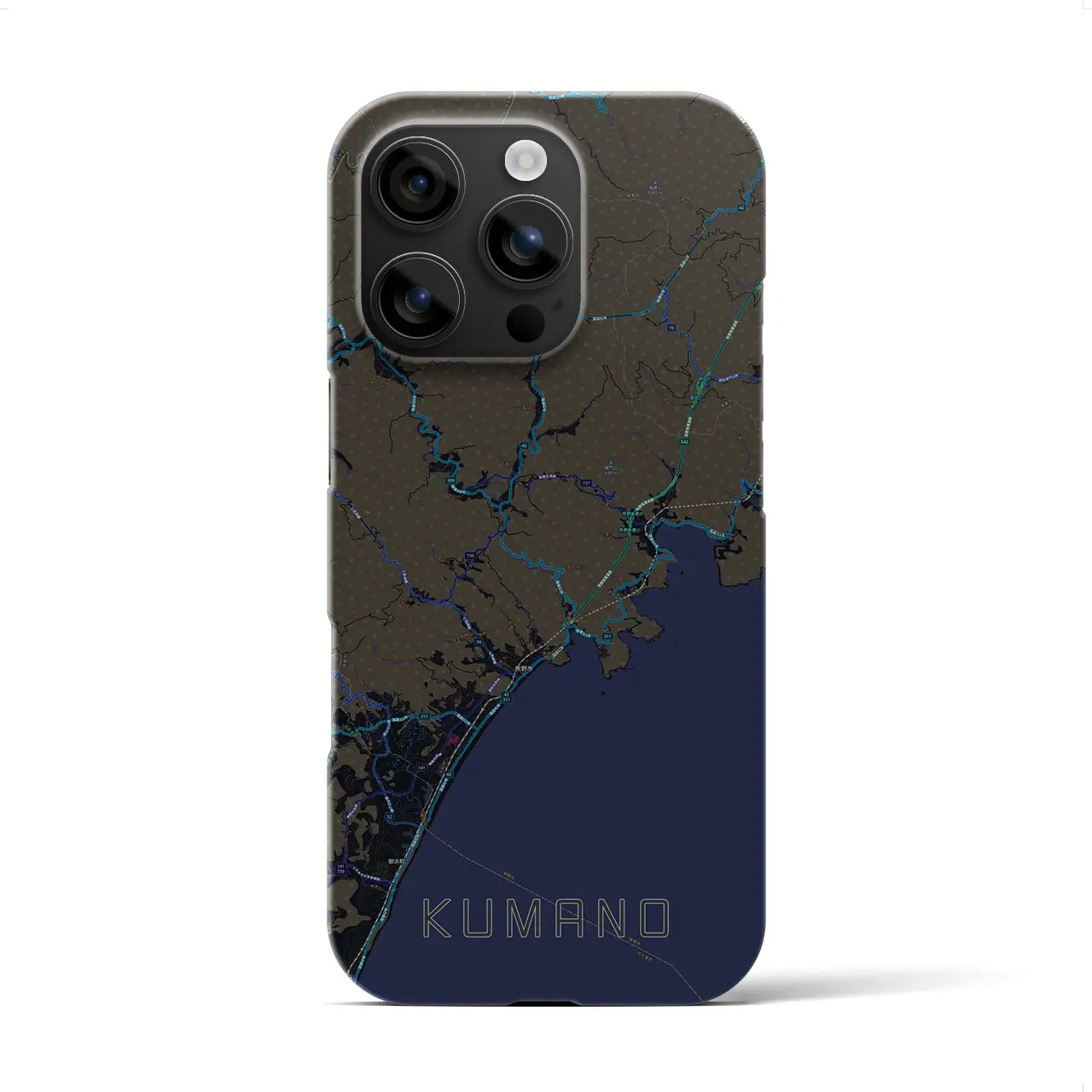 【熊野(三重県)】地図柄iPhoneケース(バックカバータイプ)