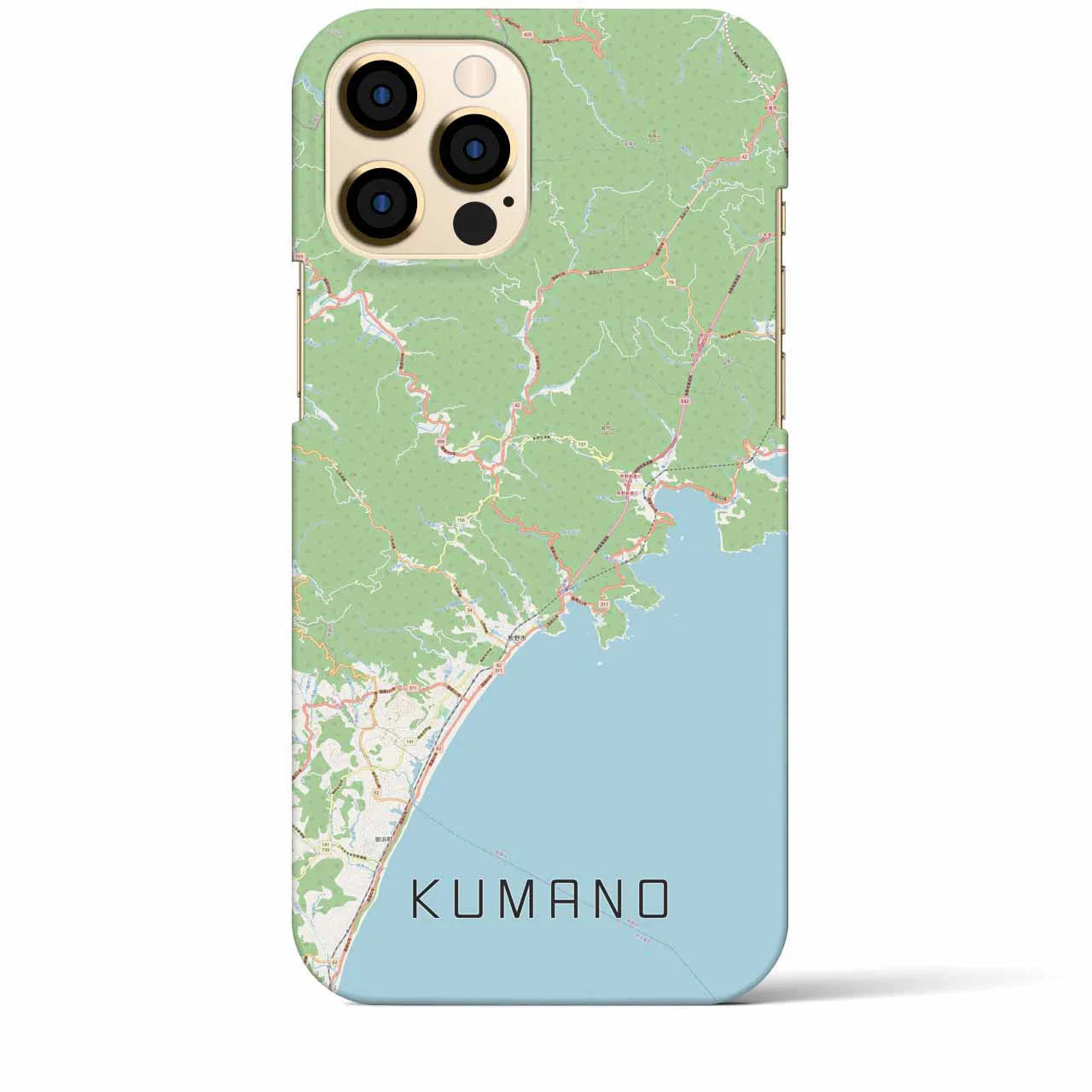 【熊野(三重県)】地図柄iPhoneケース(バックカバータイプ)