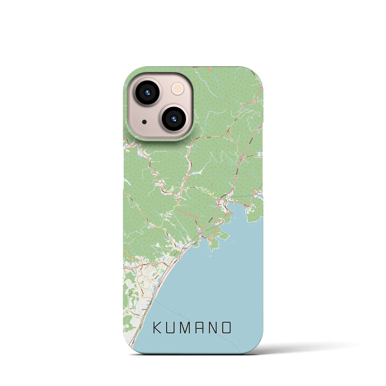 【熊野(三重県)】地図柄iPhoneケース(バックカバータイプ)