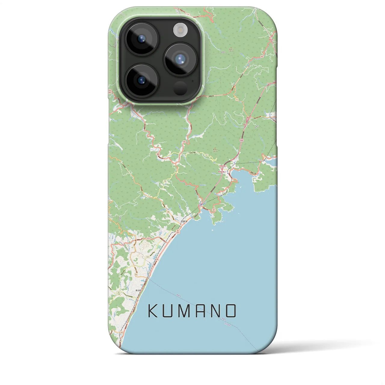 【熊野(三重県)】地図柄iPhoneケース(バックカバータイプ)