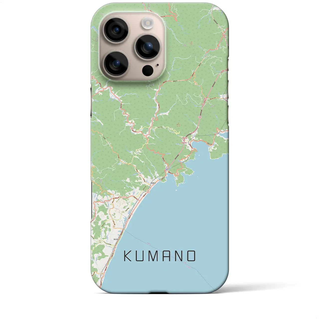 【熊野(三重県)】地図柄iPhoneケース(バックカバータイプ)
