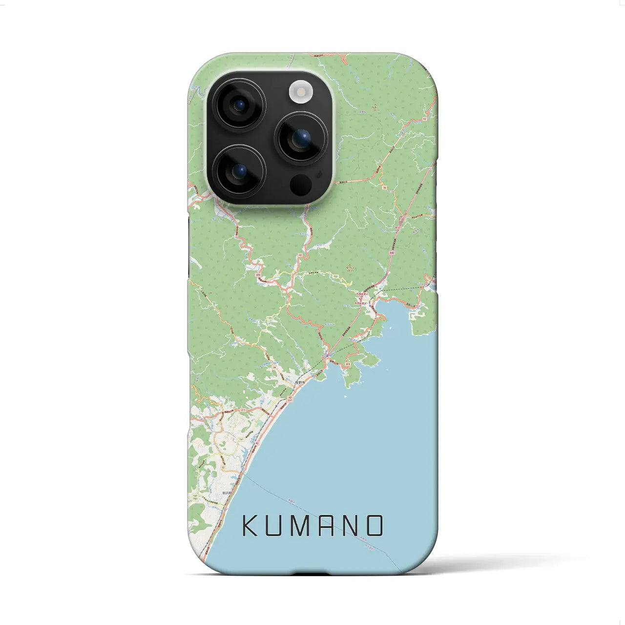 【熊野(三重県)】地図柄iPhoneケース(バックカバータイプ)