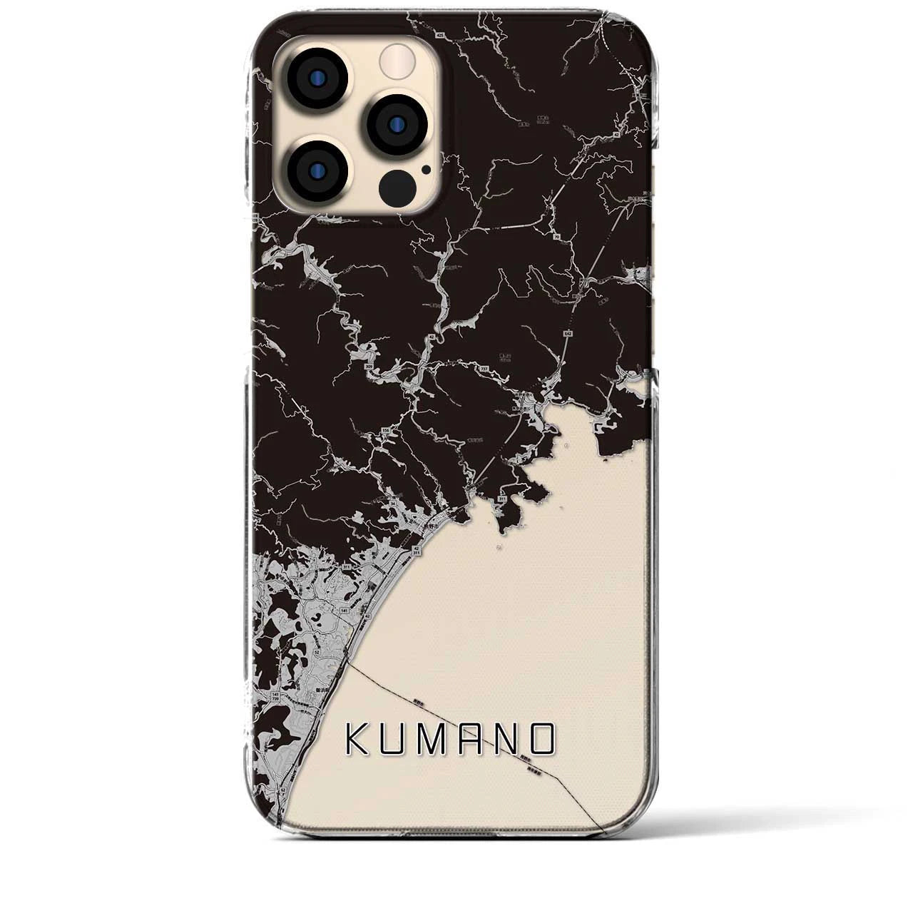 【熊野(三重県)】地図柄iPhoneケース(クリアタイプ)