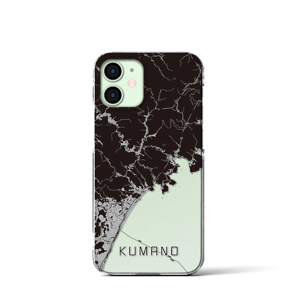 【熊野(三重県)】地図柄iPhoneケース(クリアタイプ)