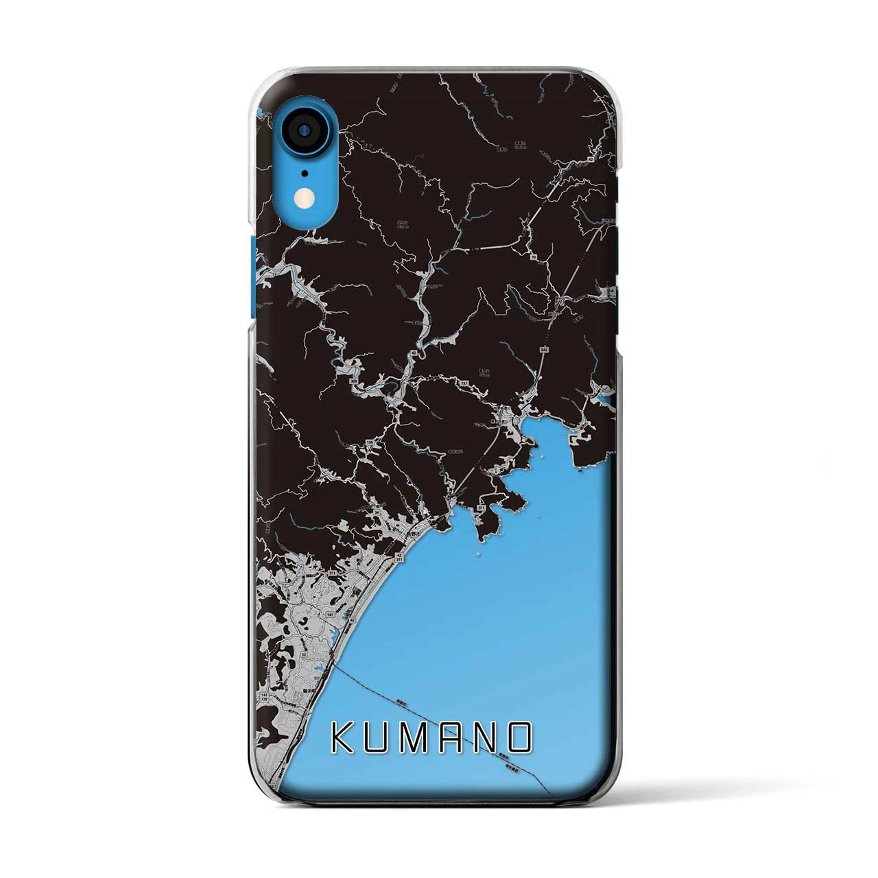 【熊野(三重県)】地図柄iPhoneケース(クリアタイプ)