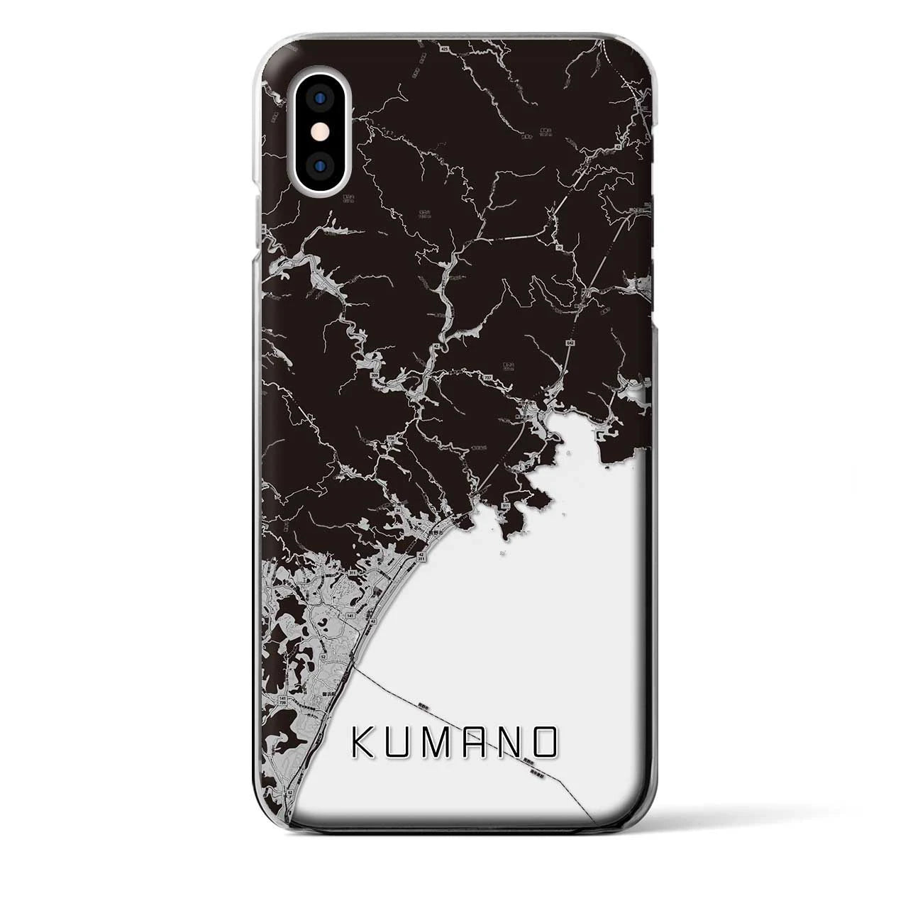 【熊野(三重県)】地図柄iPhoneケース(クリアタイプ)