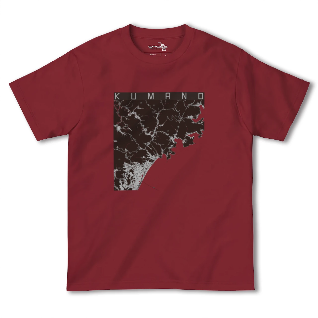 【熊野(三重県)】地図柄ヘビーウェイトTシャツ