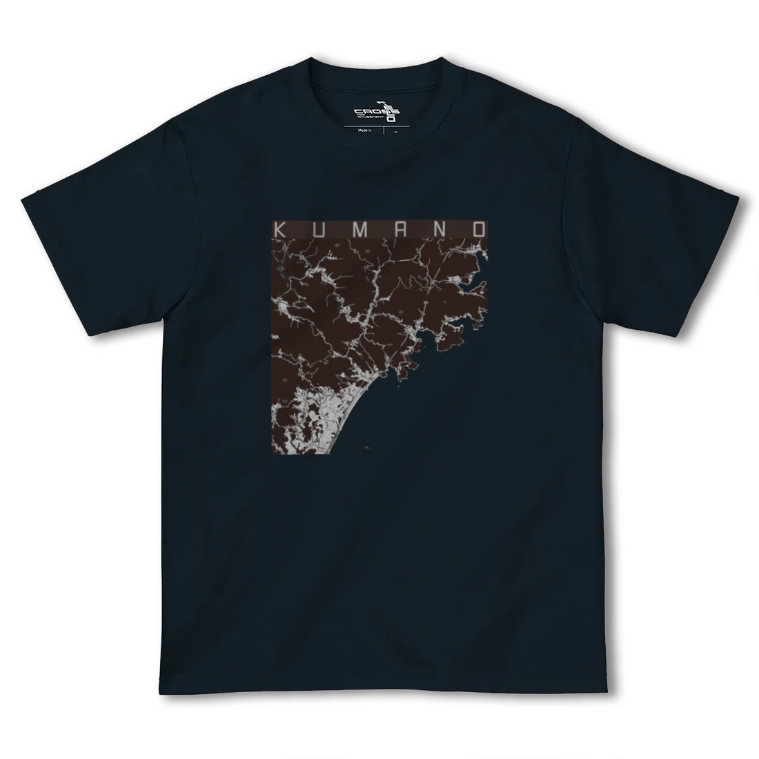 【熊野(三重県)】地図柄ヘビーウェイトTシャツ