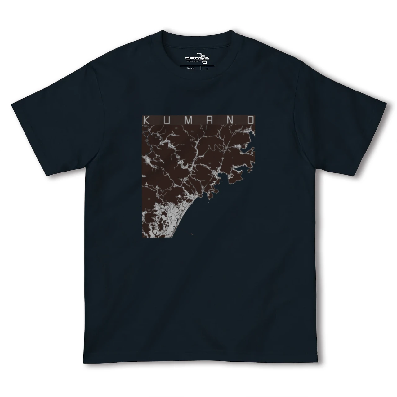 【熊野(三重県)】地図柄ヘビーウェイトTシャツ