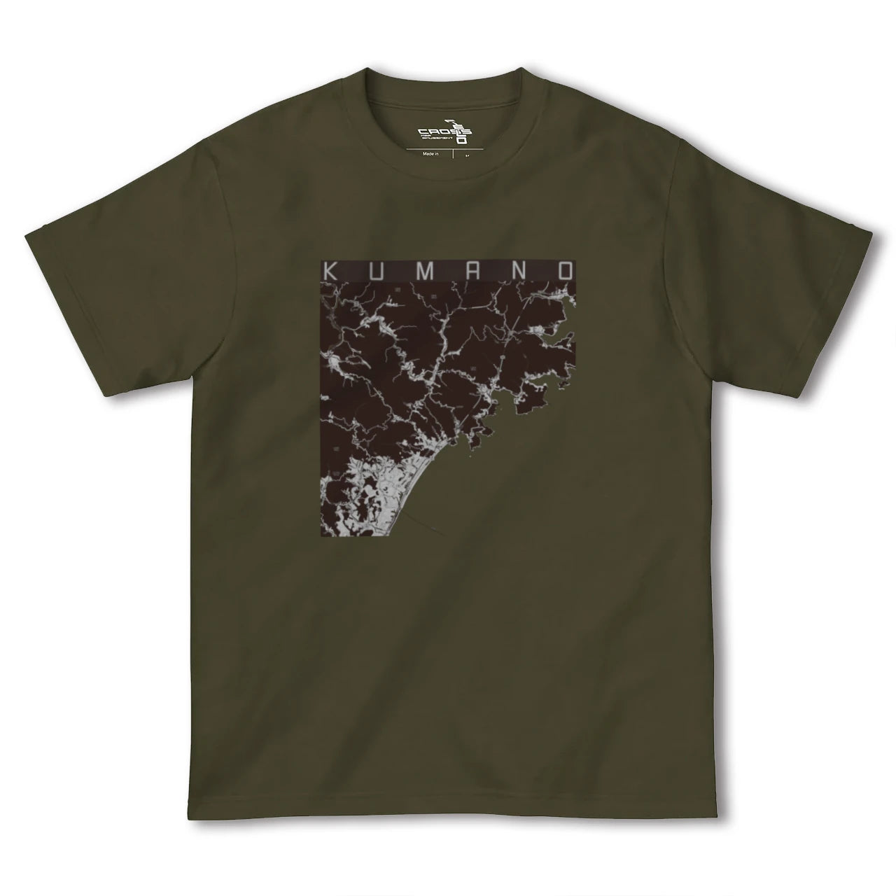 【熊野(三重県)】地図柄ヘビーウェイトTシャツ