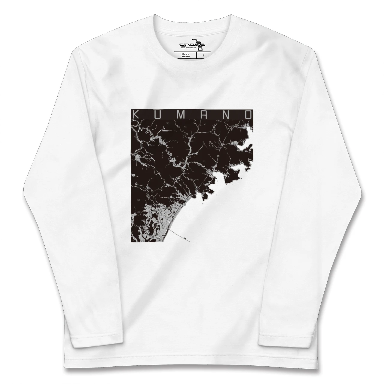 【熊野(三重県)】地図柄ロングスリーブTシャツ