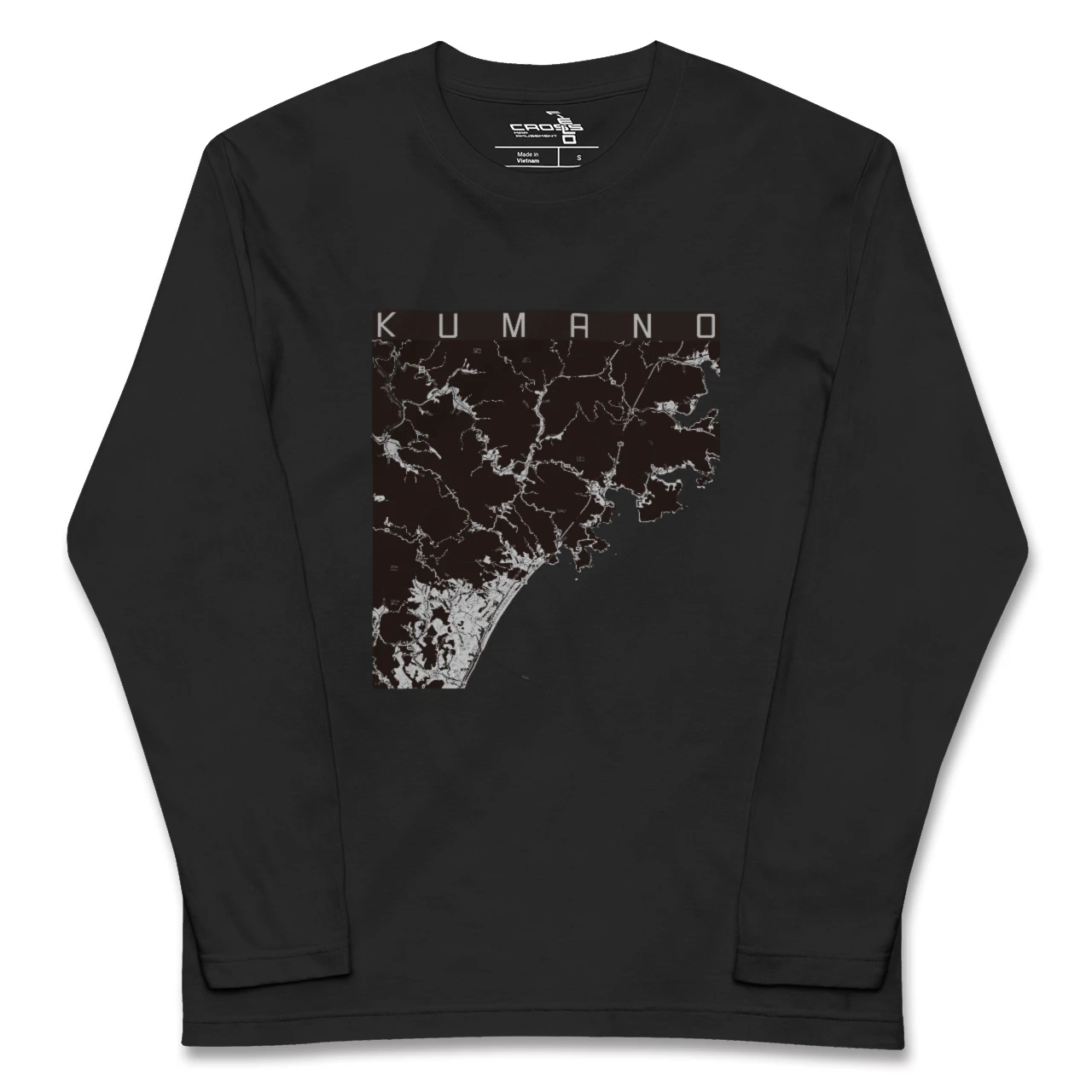 【熊野(三重県)】地図柄ロングスリーブTシャツ