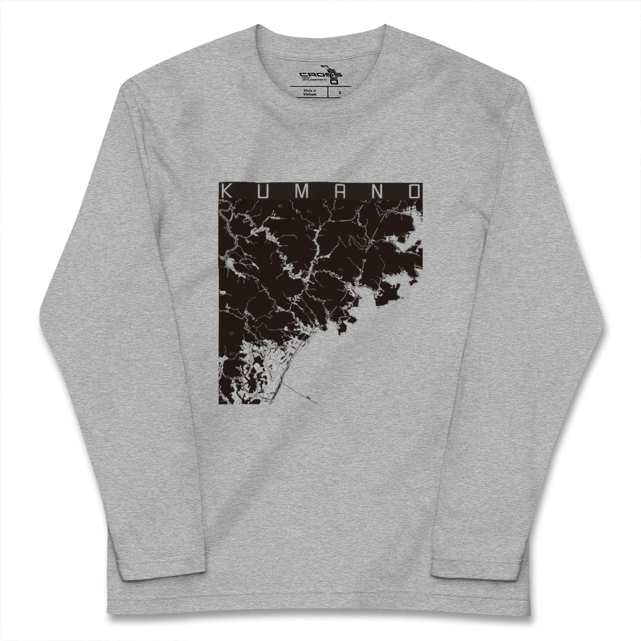 【熊野(三重県)】地図柄ロングスリーブTシャツ