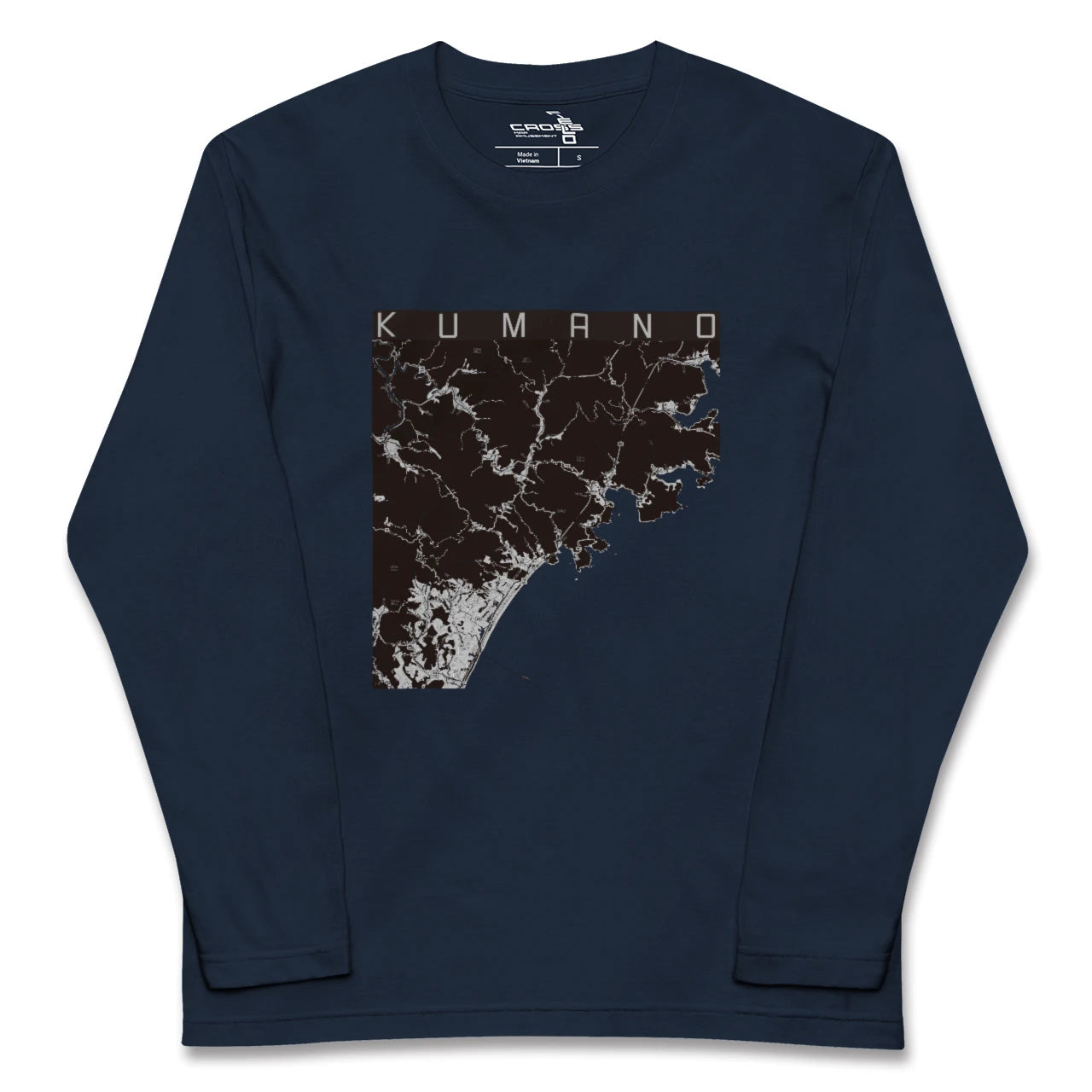 【熊野(三重県)】地図柄ロングスリーブTシャツ