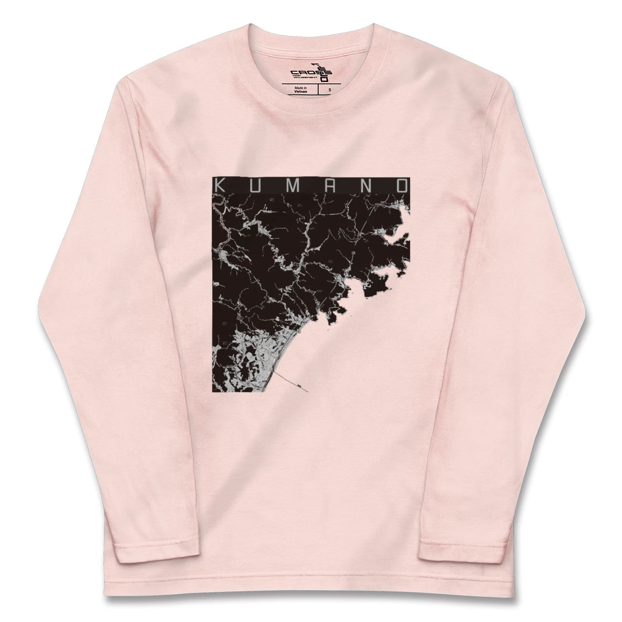 【熊野(三重県)】地図柄ロングスリーブTシャツ