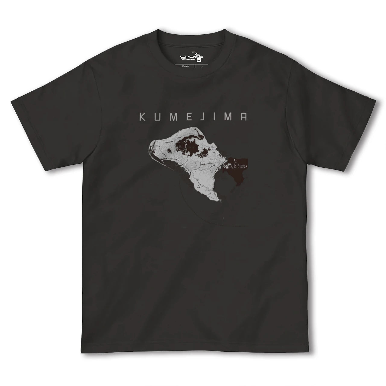 【久米島(沖縄県)】地図柄ヘビーウェイトTシャツ