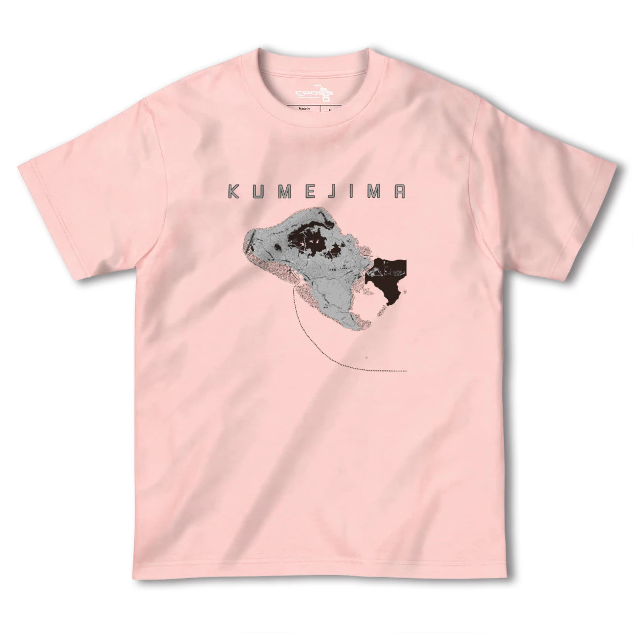 【久米島(沖縄県)】地図柄ヘビーウェイトTシャツ