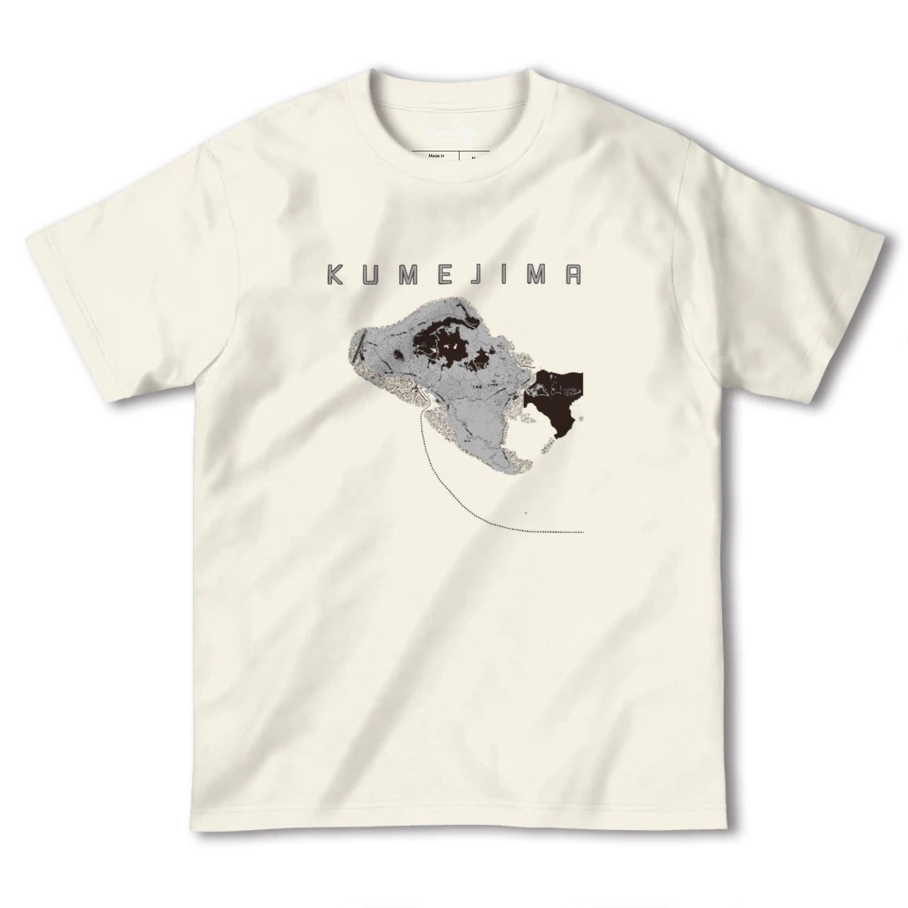 【久米島(沖縄県)】地図柄ヘビーウェイトTシャツ