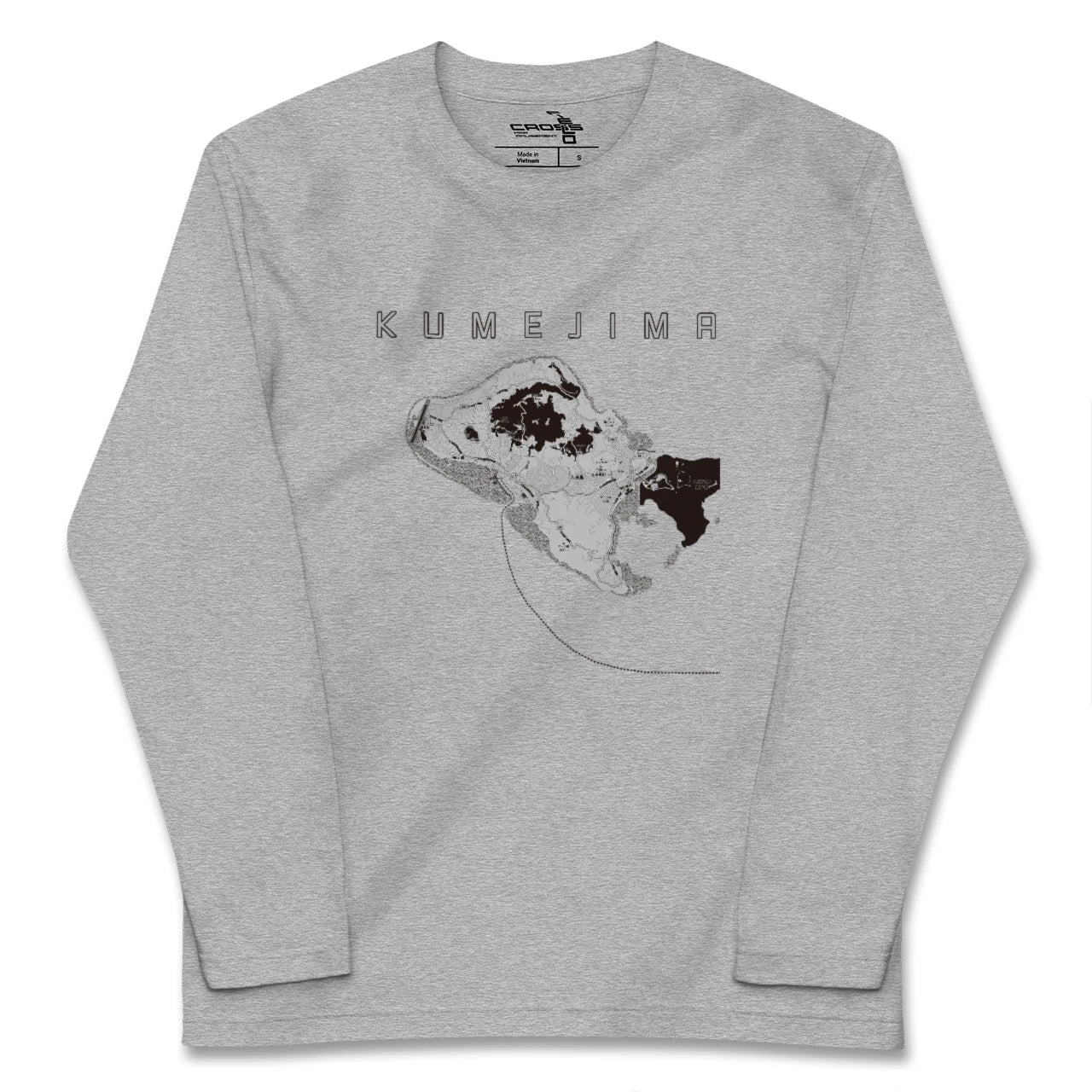 【久米島(沖縄県)】地図柄ロングスリーブTシャツ