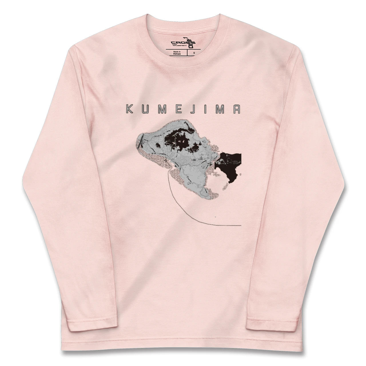 【久米島(沖縄県)】地図柄ロングスリーブTシャツ