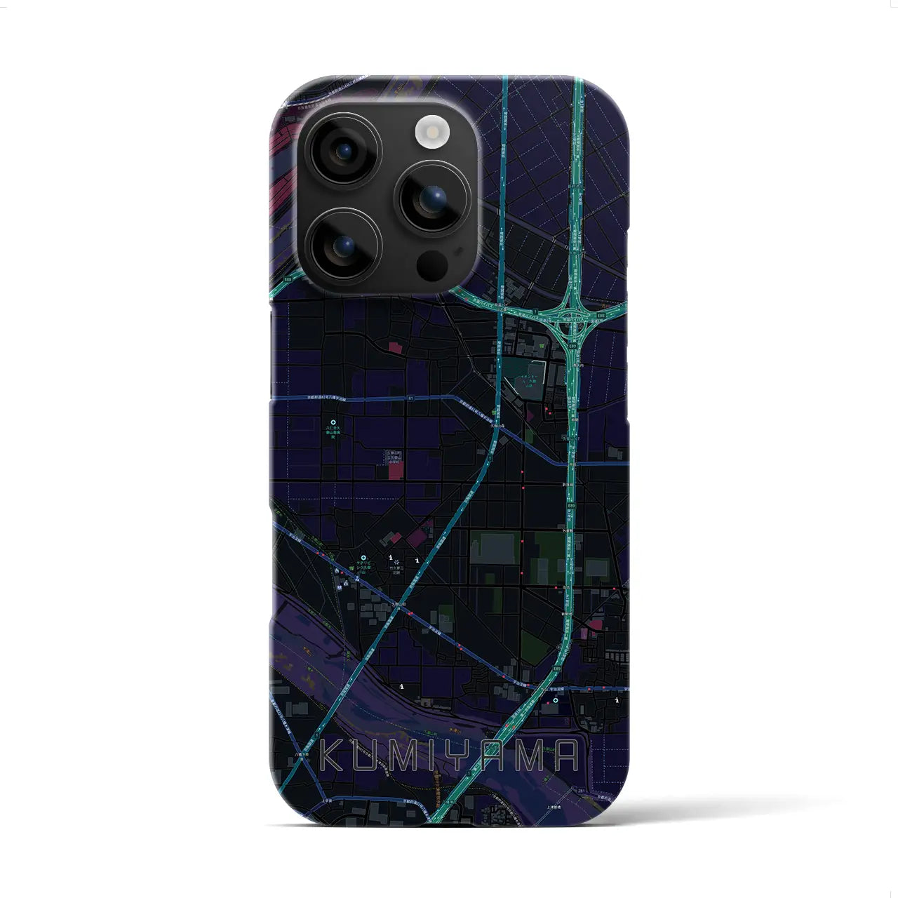 【久御山(京都府)】地図柄iPhoneケース(バックカバータイプ)