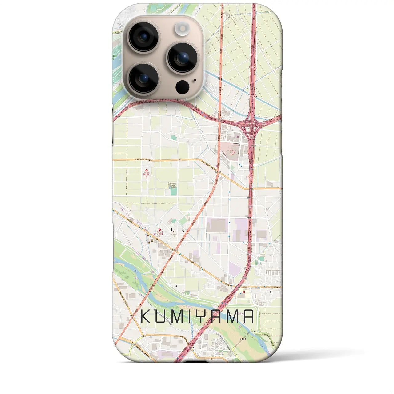 【久御山(京都府)】地図柄iPhoneケース(バックカバータイプ)