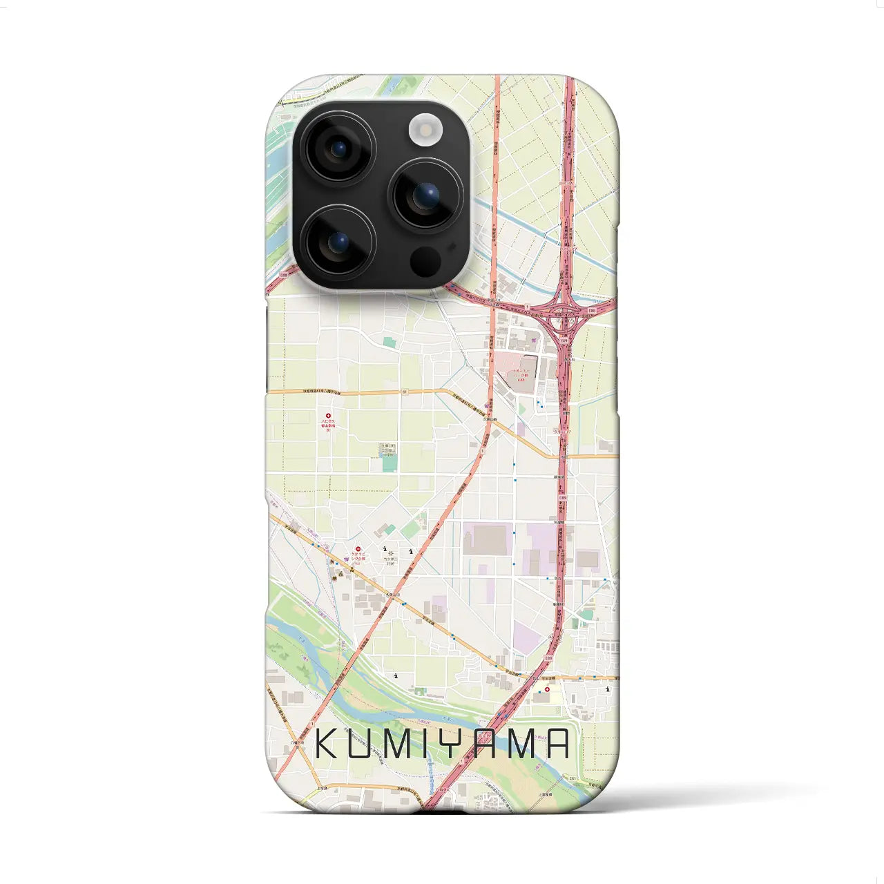 【久御山(京都府)】地図柄iPhoneケース(バックカバータイプ)