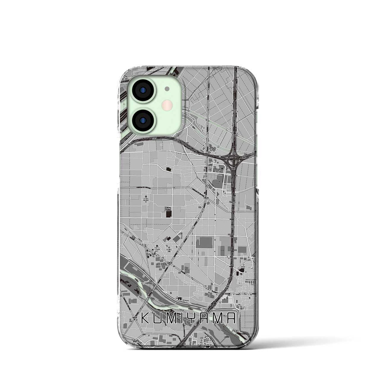 【久御山(京都府)】地図柄iPhoneケース(クリアタイプ)