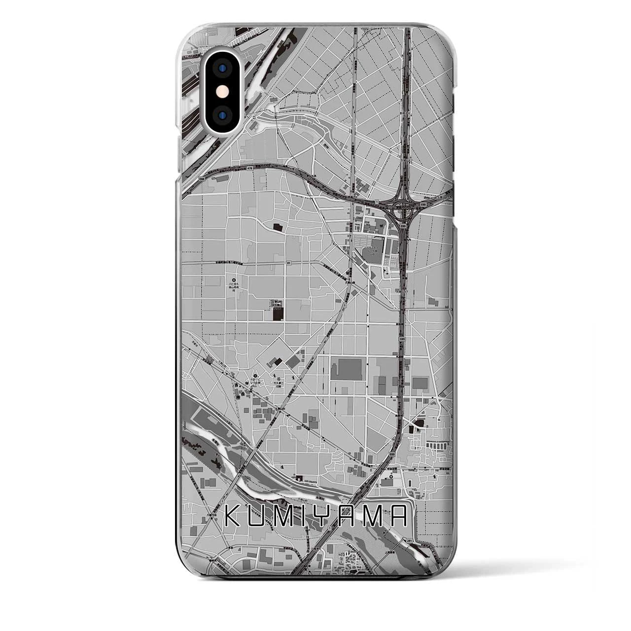 【久御山(京都府)】地図柄iPhoneケース(クリアタイプ)