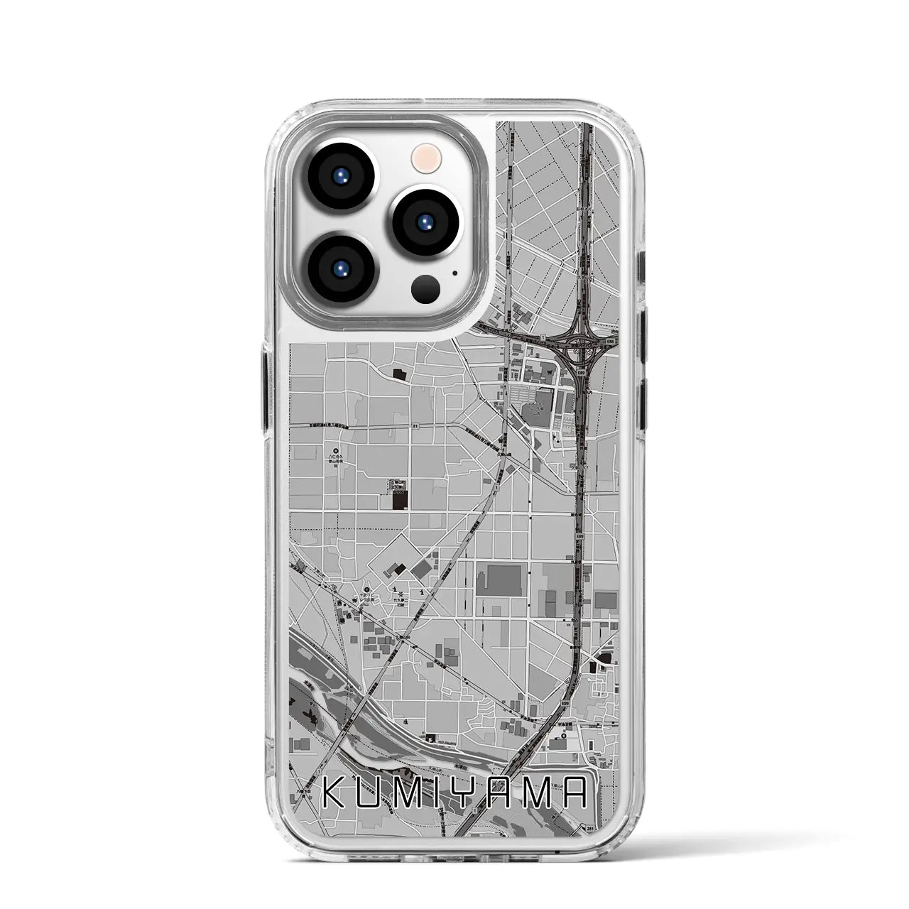 【久御山(京都府)】地図柄iPhoneケース(MagSafeタイプ)
