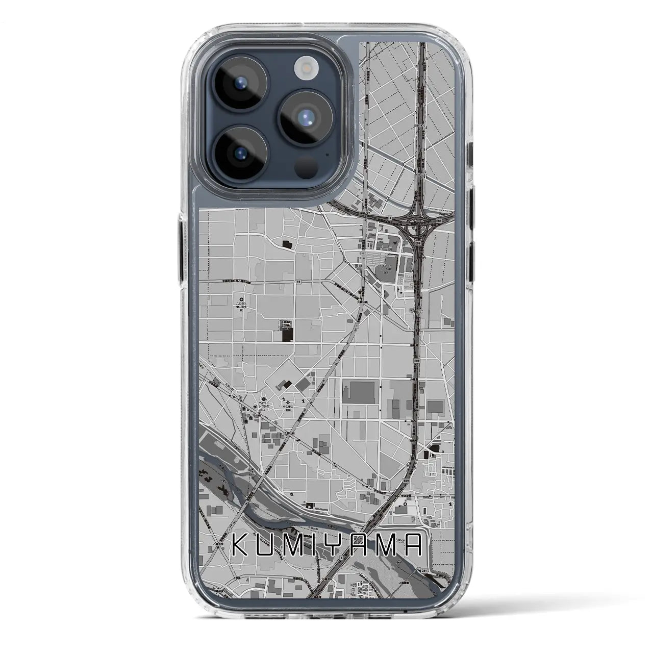【久御山(京都府)】地図柄iPhoneケース(MagSafeタイプ)