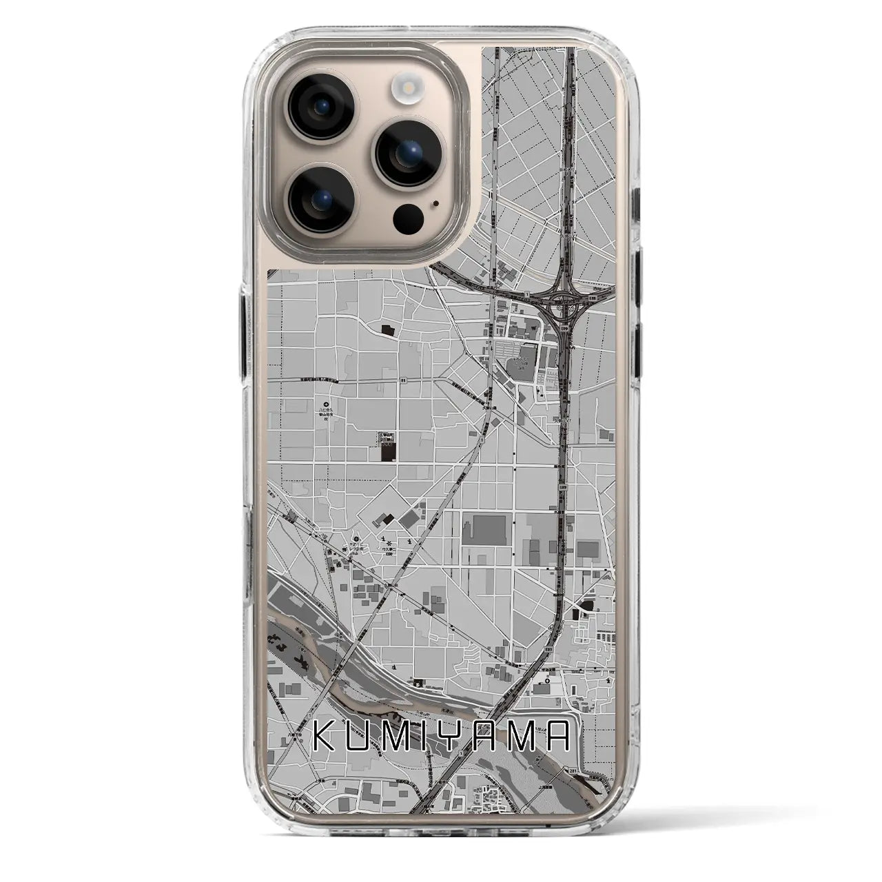 【久御山(京都府)】地図柄iPhoneケース(MagSafeタイプ)