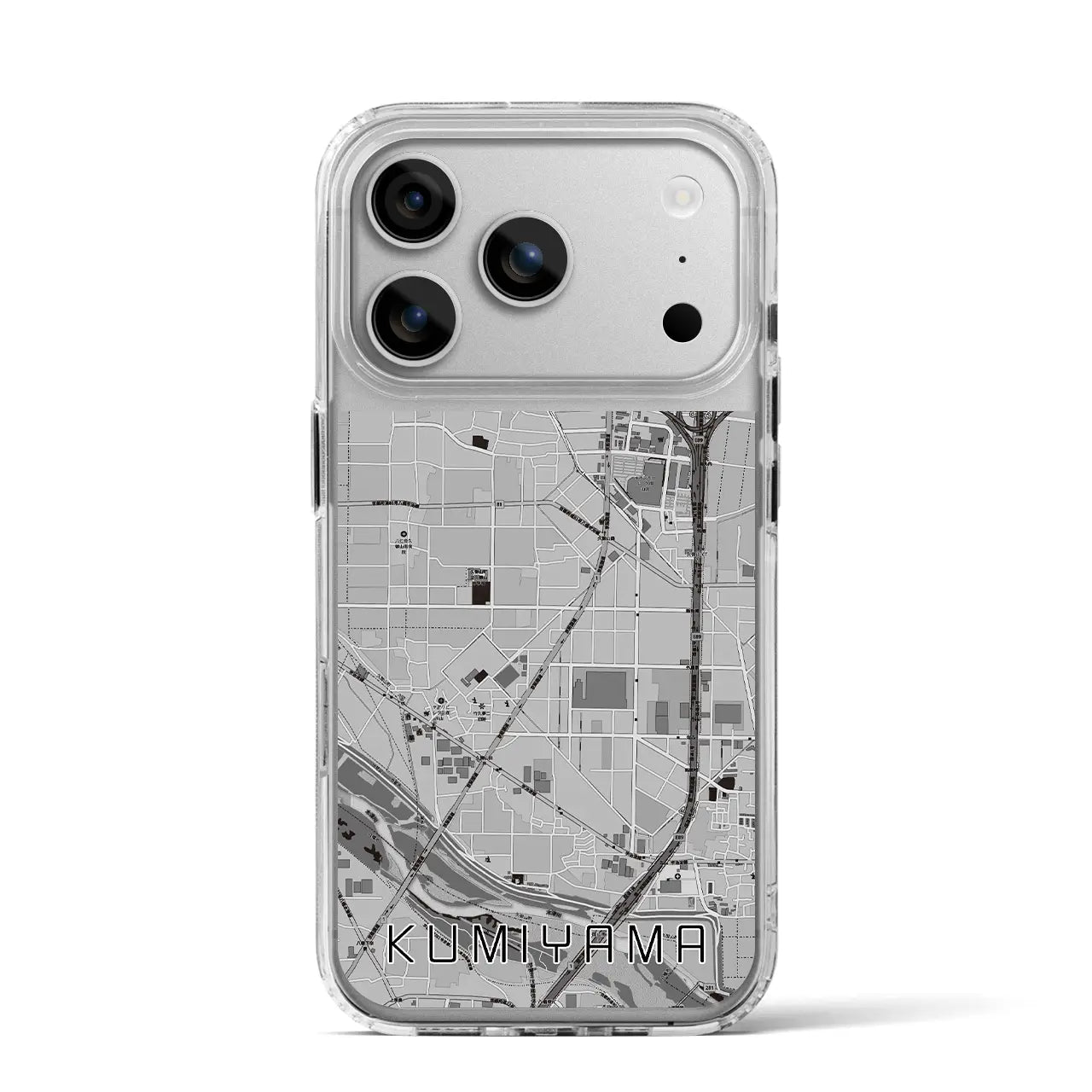 【久御山(京都府)】地図柄iPhoneケース(MagSafeタイプ)