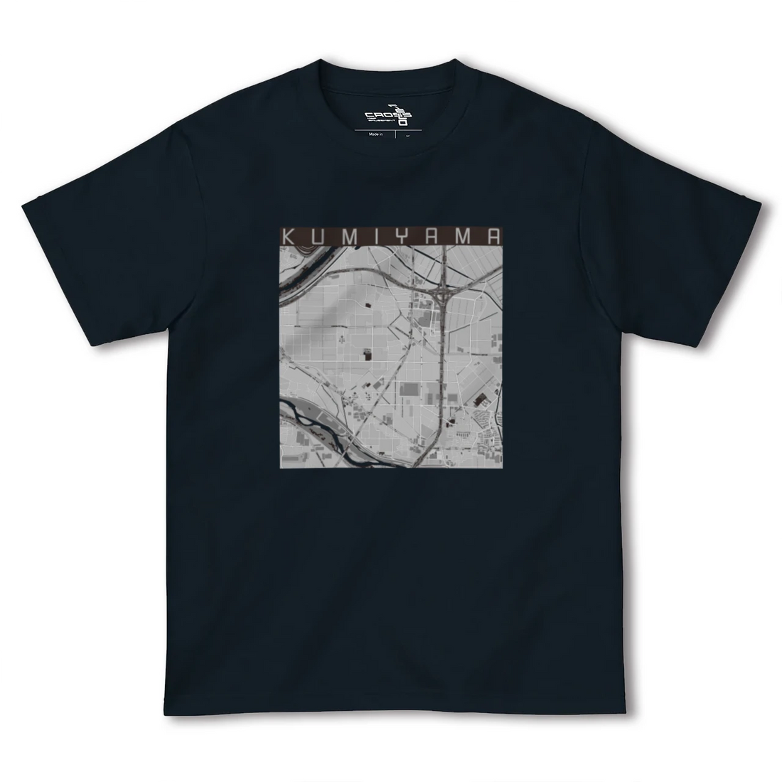 【久御山(京都府)】地図柄ヘビーウェイトTシャツ
