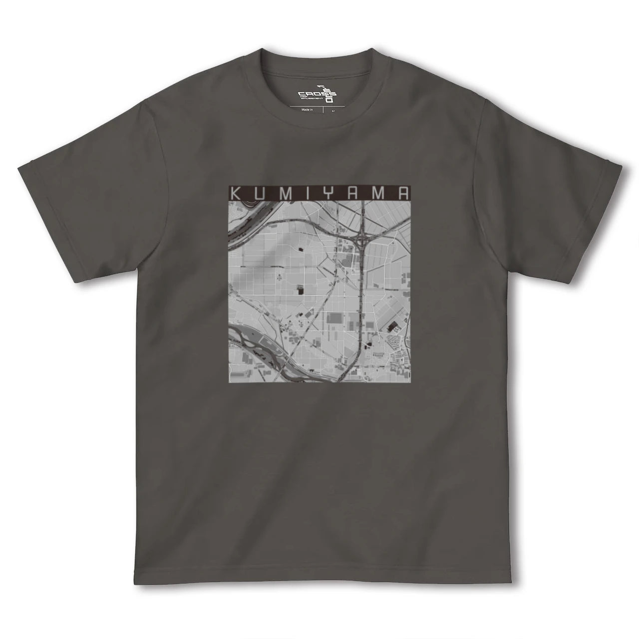 【久御山(京都府)】地図柄ヘビーウェイトTシャツ