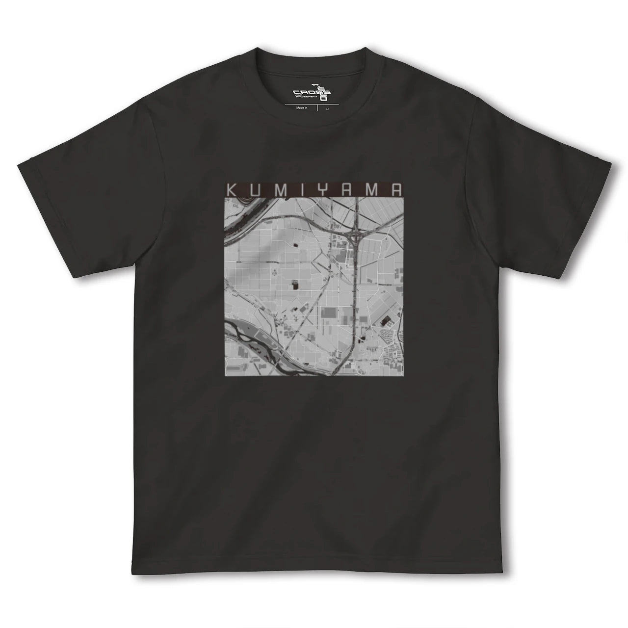 【久御山(京都府)】地図柄ヘビーウェイトTシャツ