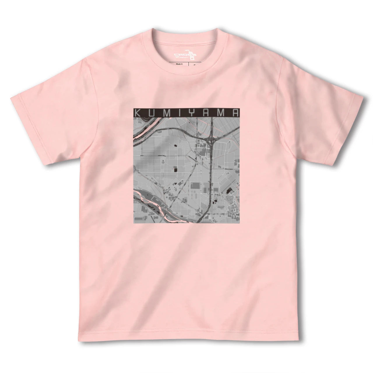 【久御山(京都府)】地図柄ヘビーウェイトTシャツ