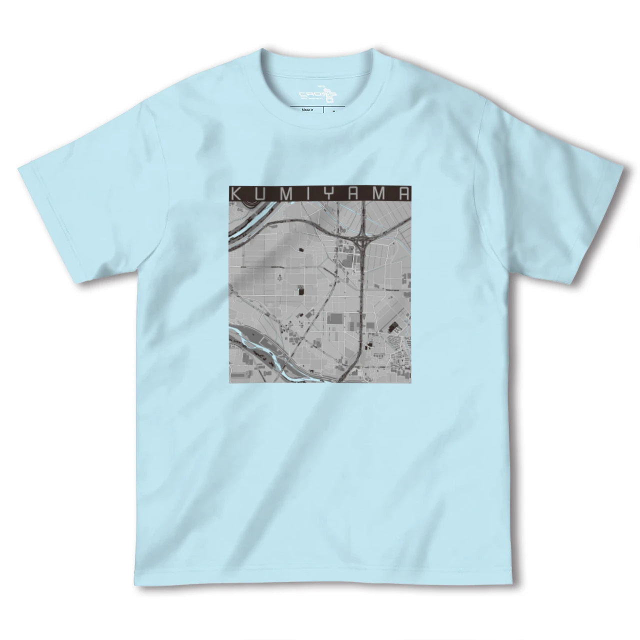 【久御山(京都府)】地図柄ヘビーウェイトTシャツ