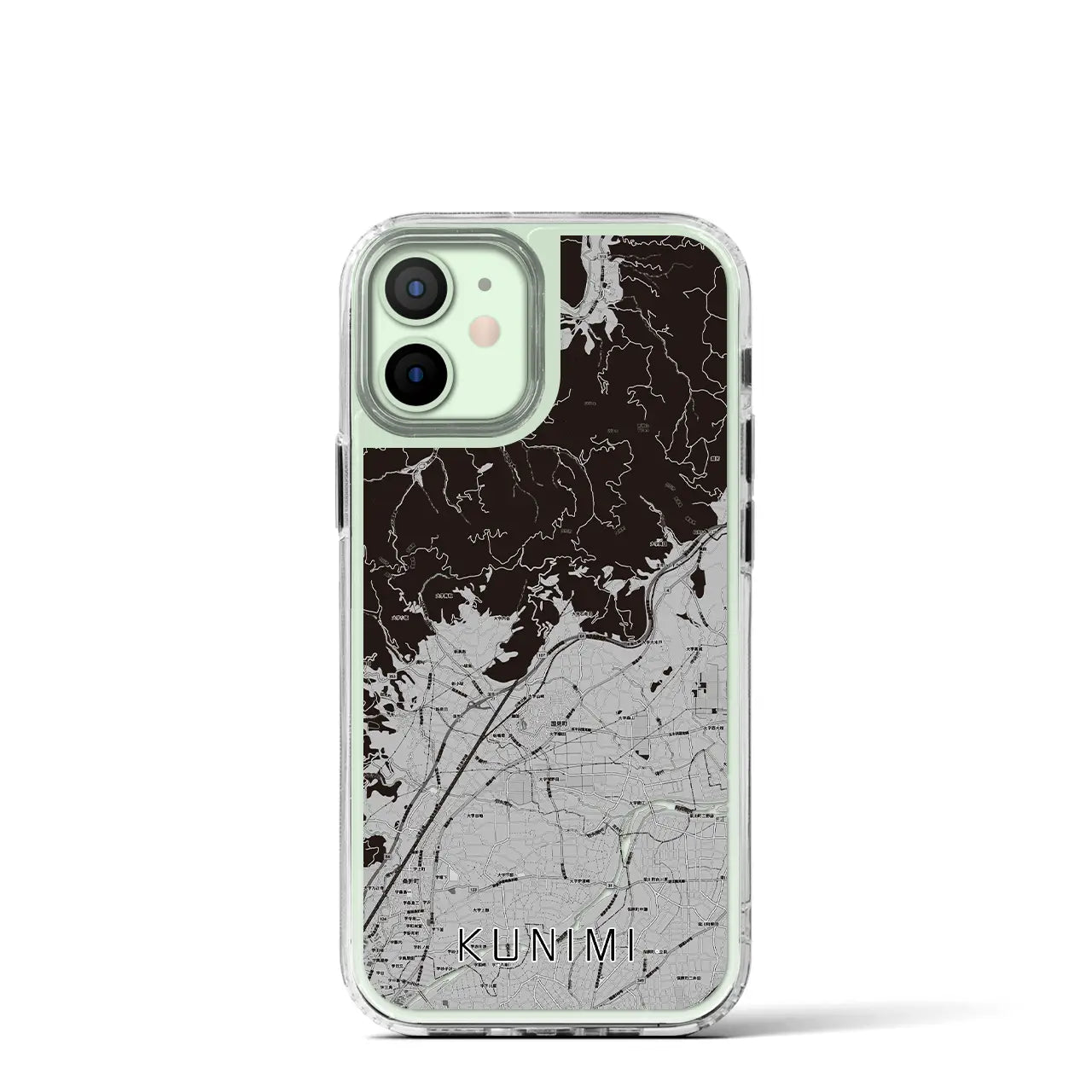 【国見(福島県)】地図柄iPhoneケース(MagSafeタイプ)