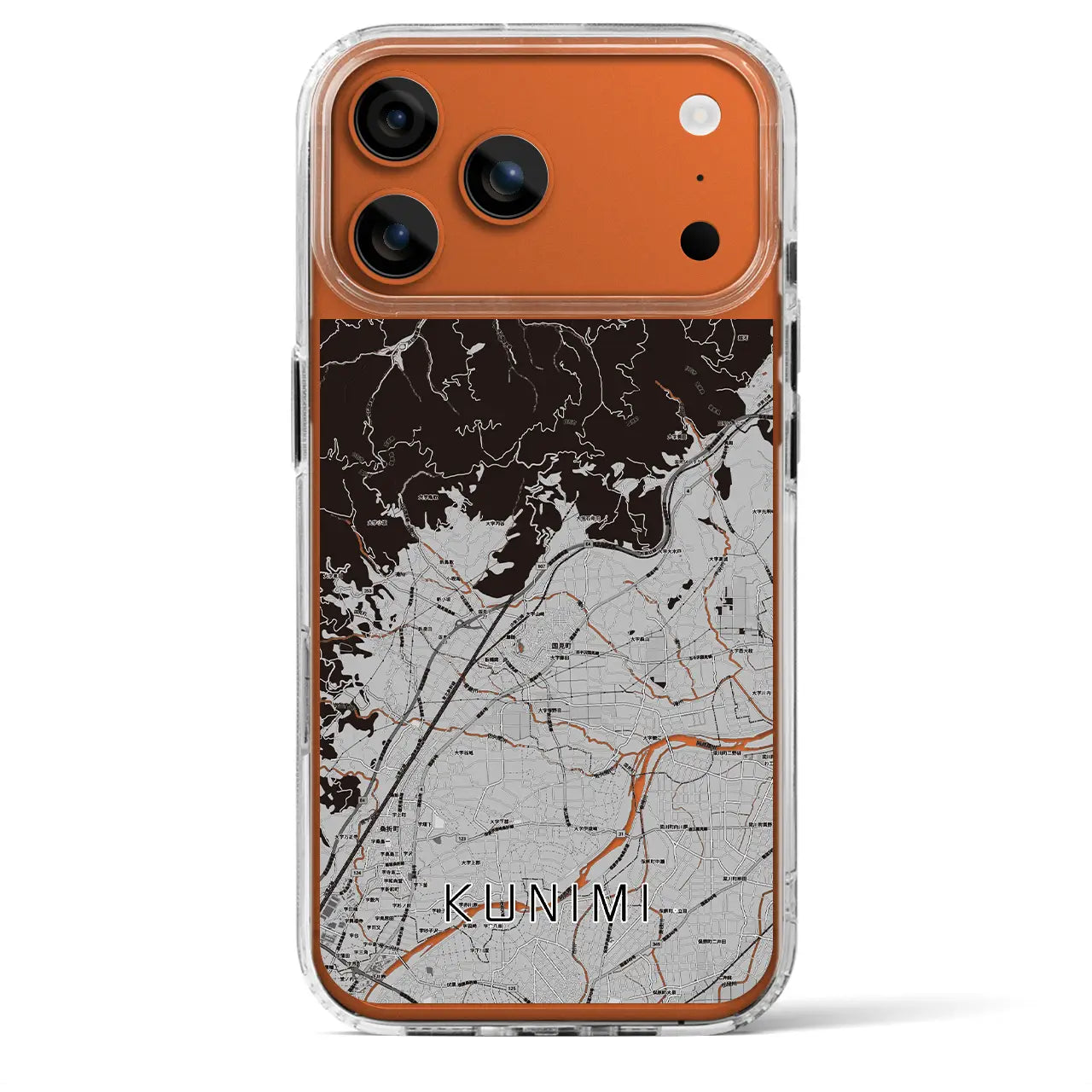 【国見(福島県)】地図柄iPhoneケース(MagSafeタイプ)