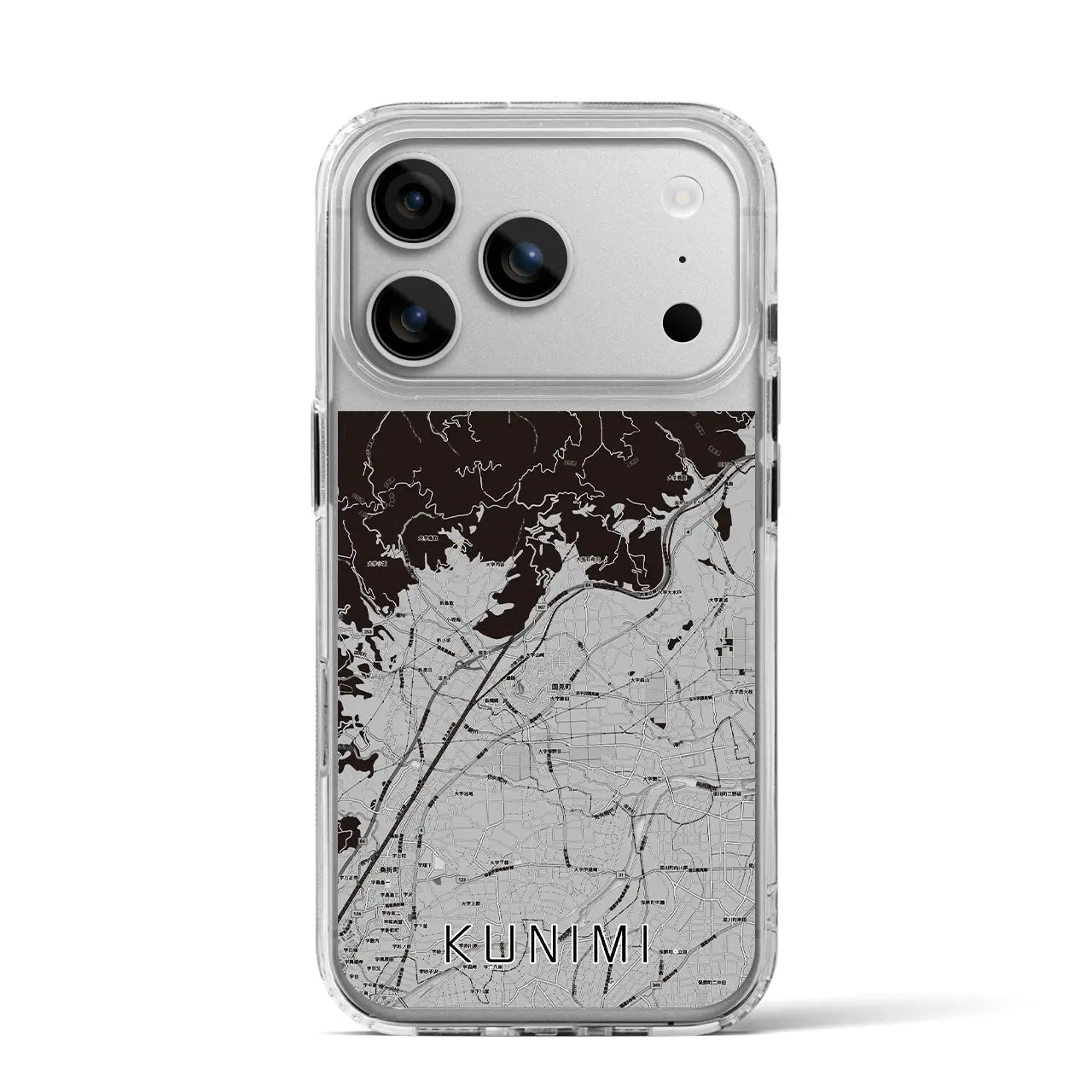 【国見(福島県)】地図柄iPhoneケース(MagSafeタイプ)